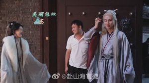 Закадровые съемки дорамы "Путешествие за горы и моря". Ли Чэнь Чжоу