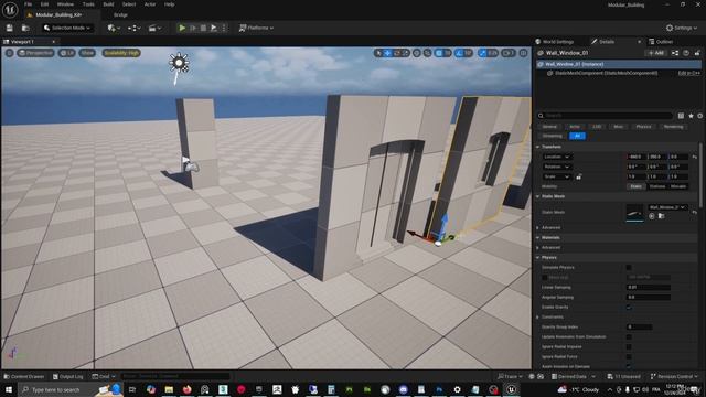 2.7 -Modular Building Kit Blockout in Unreal Engine 5 Part 1 смотреть онлайн