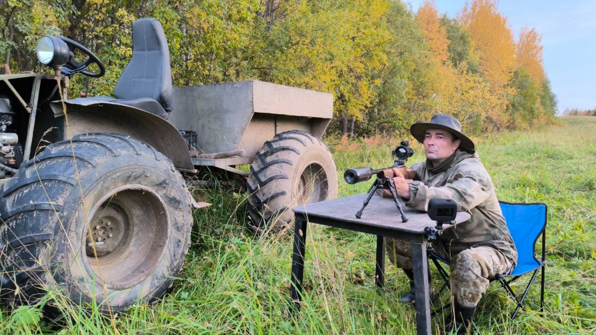 КАРАБИН ЛОСЬ 145 + ТЕПЛОВИЗИОННЫЙ ПРИЦЕЛ ARTELV ELECTRON 2.9X 50MM 640X512 LRF ПРИСТРЕЛКА 50-100 М.