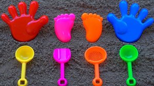 Учим Названия Цветов | Ладошки и Ножки | Цветные Ложечки для Мороженного | Детские  Песенки