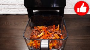 Если Любишь Мясо! Говядина со сладким перцем на обед или ужин! Просто и очень вкусно в аэрогриле!