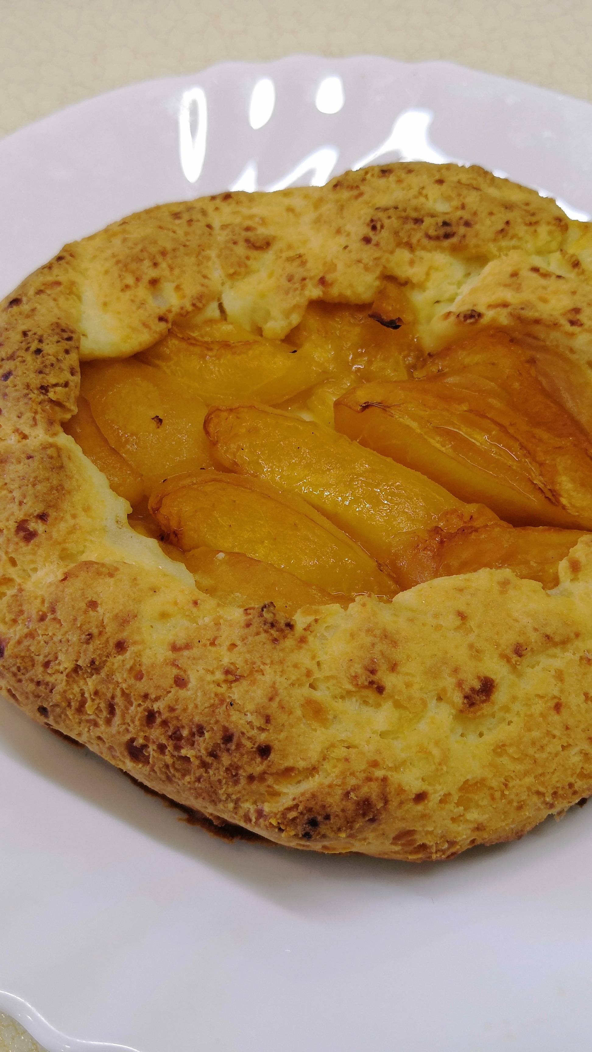 Сочная творожная галета с абрикосом