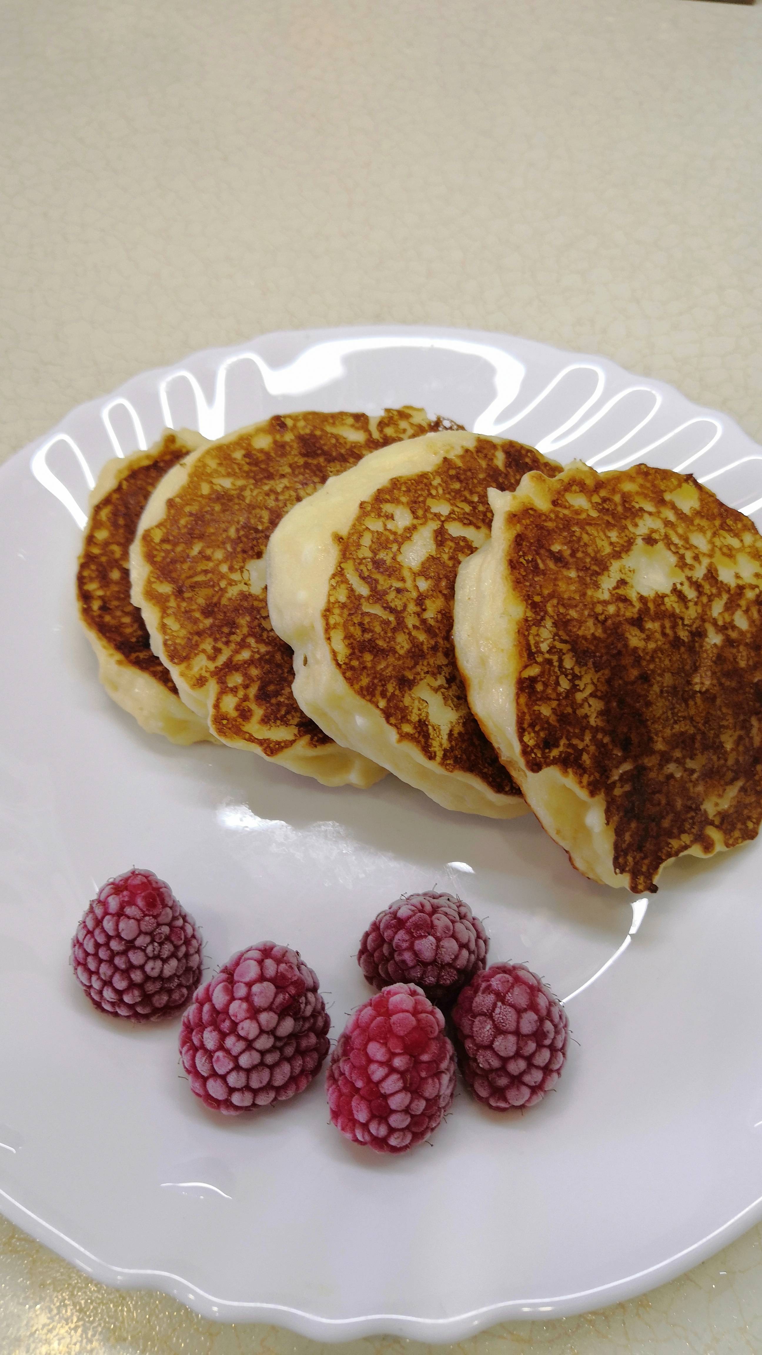 Творожные оладьи! Нужный нам белок!