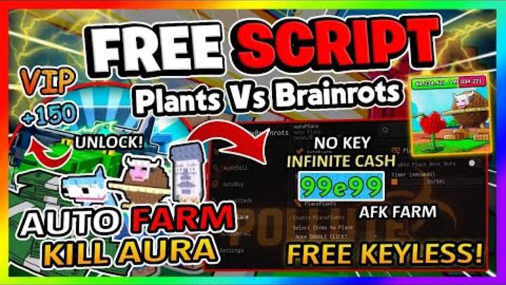 PlantsVSBrainrots Script NEW FREE PREMIUM SCRIPT ROBLOX