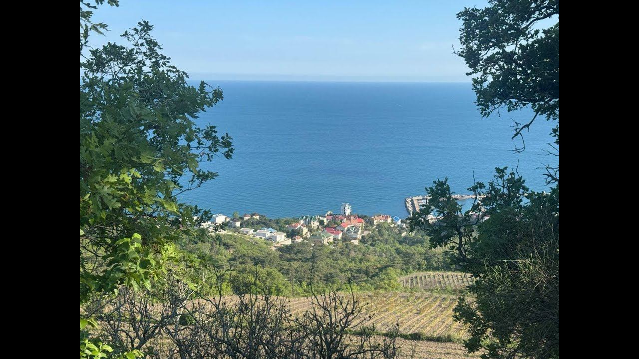 Обзор земельного участка на продажу в Массандре, Симферопольское шоссе смотреть онлайн