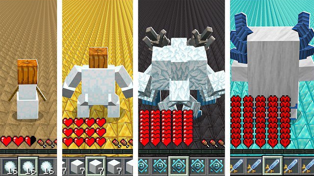 МАЙНКРАФТ ЭКСПЕРИМЕНТЫ, КАКОЙ СНЕЖНЫЙ МОБ В МАЙНКРАФТЕ САМЫЙ МОЩНЫЙ ? смотреть онлайн