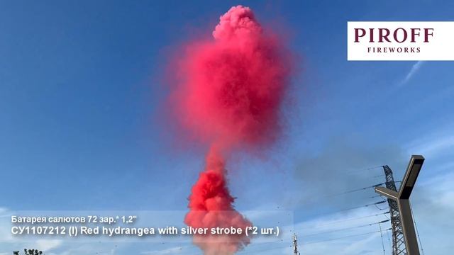 СУ1107212 (I) Red hydrangea with silver strobe 2pcs смотреть онлайн