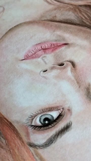 Портрет цветными карандашами ✏️