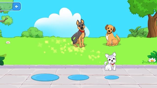 Моем и кормим собак,играем игру с детьми.Развивающий мультик