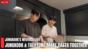 🔴 ЧОНГУК готовит вместе с КИМ ТЭХЕНОМ в последнем прямом эфире! Его кулинария превосходит всё