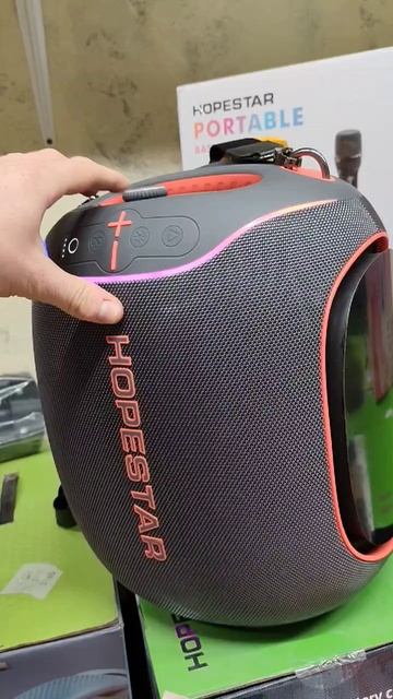 HOPESTAR PARTY BOX 600 300 ватт серая с 2 Микрофонами ✅ Косячит Подсветка чуть 😱 #hopestar смотреть онлайн