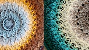 8. Вязание крючком. 32-35 ряды. Салфетка Arcanowave.mp4