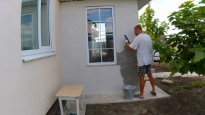 Штукатурка крыльца...