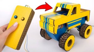 Гонки на Самодельной Игрушечной Машине из Картона