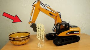 Черпаю вермишель! Экскаватор на управлении из Китая! HUINA 1550 alex boyko