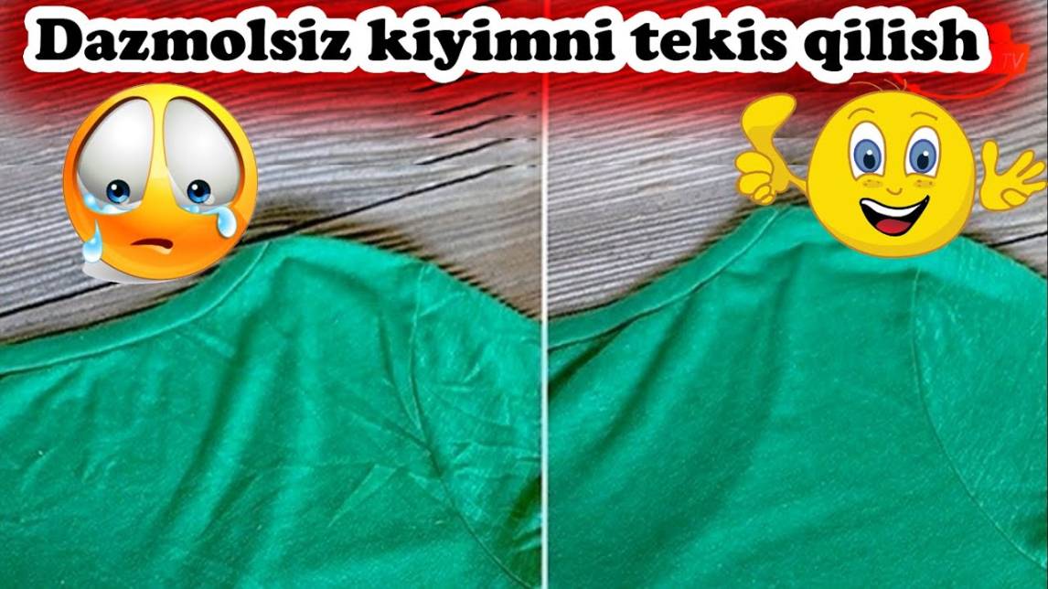Kiyimlarni Dazmolsiz Tekislash - Ajoyib Life Hack !!!