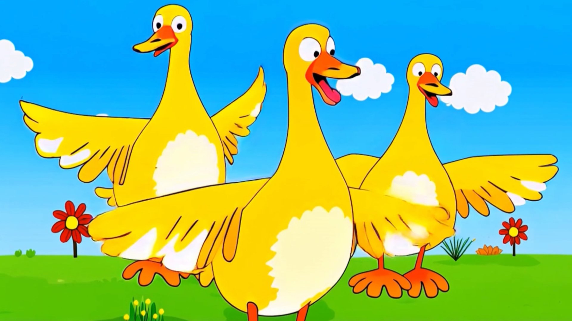 ГУСИ ГУСИ ГА ГА ГА! ЕСТЬ ХОТИТЕ? ДА ДА ДА. Детские песни. смотреть онлайн