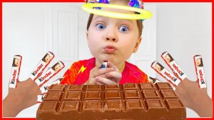 Милана с папой и их забавные истории с шоколадом 🤣🍫 Видео для детей