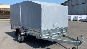 ОБЗОР на одноосный прицеп для снегохода и квадроцикла 3,5 на 1,5 Трейлер-Чеб