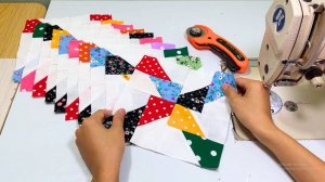 Современное легкое одеяло из лоскутов ткани для начинающих.