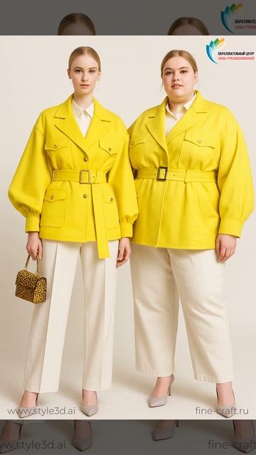 ✨ Один эскиз – два образа Https://fashion-craft.ru/ai-style3d