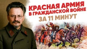 Красная армия в Гражданской войне за 11 минут