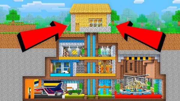 Я Спрятал ЦЕЛЫЙ ГОРОД ПОД ЧУЖИМ ДОМОМ в Майнкрафт...