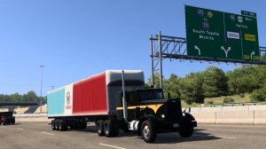 American Truck Simulator 1.55 Топика в Канзас-Сити Карторнная тара 38 772 фнт