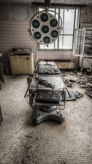 заброшенная больница в Чернобыле