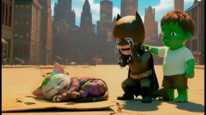 Сын Бэтмена и Халка против Джокера - Эпическая битва супергероя! Анимация Роблокс