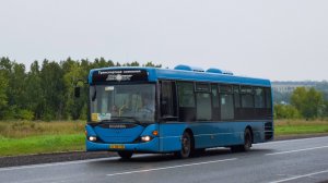 Автобус Scania OmniLink CL94UB (АТ 061 22). Покатушки по Барнаулу.