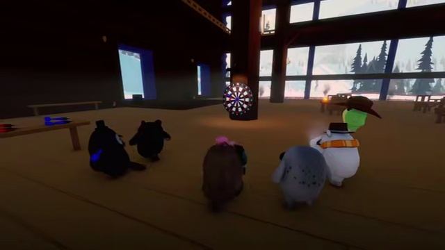 В Steam можно сыграть в демку милой кооп-игры про жабок на ледянках — Sledding Game. : смотреть онлайн