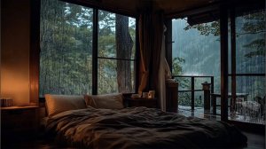 Дождь за Окном 🌧️ Теплый Уют Вечера | Фоновый Шум Дождя