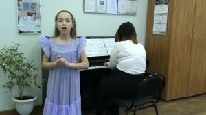 Казанцева Мария, "Сладкая песенка", муз.  С. С. Прокофьева, сл. Н.П. Саконской
