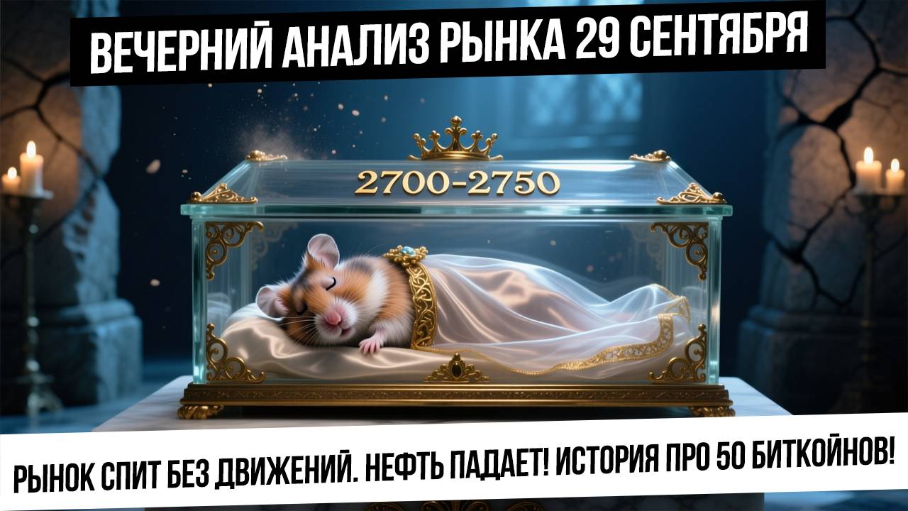 Вечерний анализ рынка 29 сентября. Рынок спит и ждет триггер для роста. Нефть обвалилась! смотреть онлайн