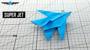 Как сделать супер - самолет оригами из бумаги A4