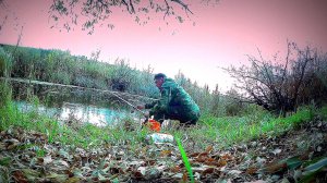 Ловля Щуки на Живца осенью! Подводная съемка