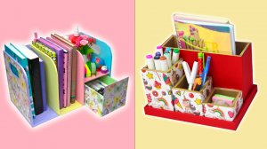 Создай свой собственный настольный органайзер из картона своими руками