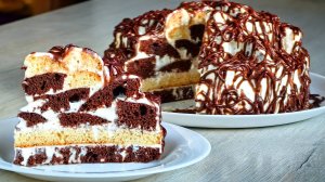 Справится даже ребенок! Очень вкусный и быстрый торт Кудрявый мальчик