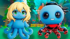 Прокачка с нуля за Blueberrinni Octossini в Эволюция Брейнрот \ Brainrot Evolution Роблокс !