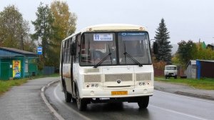 Автобус Нижних Серег ПАЗ-4234-05 № КА 270 66 маршрут 11 на остановке "Улица Геологов"