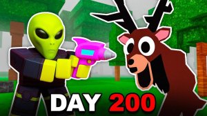 200 ДНЕЙ С КЛАССОМ ПРИШЕЛЕЦ в игре 99 ночей в лесу Роблокс / ТОП ИГРЫ