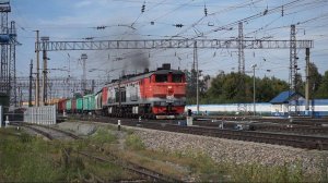 Тепловоз 2ТЭ10М-2618. Отправление.