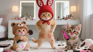 РЫЖИЙ КОТИК С БРАТИКОМ ИГРАЮТ С КОСМЕТИКОЙ 🐱💄❤ И ОНИ РАЗОЗЛИЛИ МАМУ КОШЕЧКУ! 10 ИСТОРИЙ
