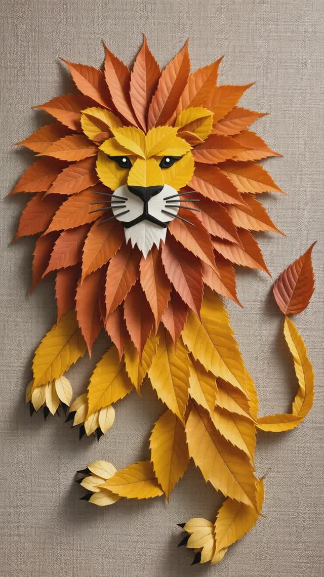 Из осенних листьев.