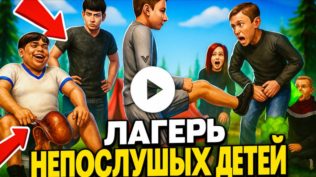 Скулбой попал в  Лагерь Драчунов - Трейлер ( Хулиgun в Лагере )