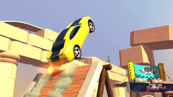 Мультики Машинки | Трюки на машинах Stunt Car Extreme Chimera