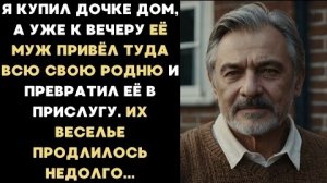 ИСТОРИИ ИЗ ЖИЗНИ/Я купил дочке дом, а уже к вечеру её муж привёл туда всю свою родную/Рассказ