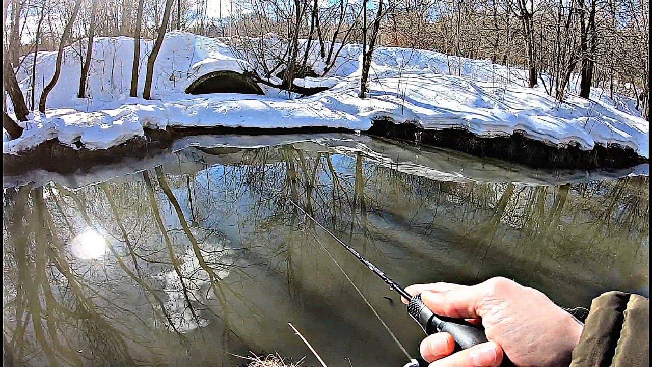 Мормышинг.Прогулка по Микро Речке Ранней Весной. смотреть онлайн