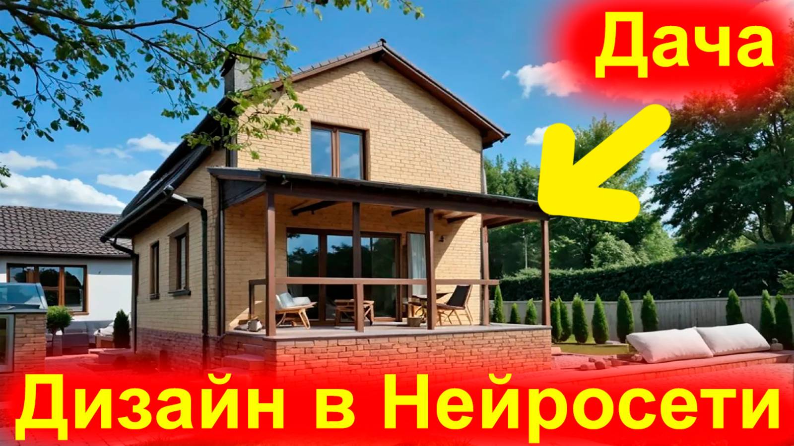 По Фото Сделал в Нейросети Дизайн Проект Фасада Дома - 6 Вариантов! Онлайн с помощью ИИ за 10 минут смотреть онлайн